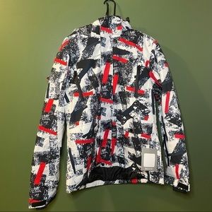 Women’s ski coat waterproof windproof winter coat red black white large nwt